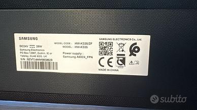 Soundbar e subwoofer Samsung HW-K335