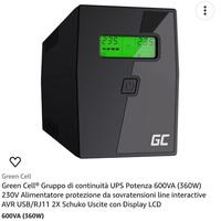 Green Cell® Gruppo di continuità UPS Potenza 600VA