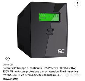 Green Cell® Gruppo di continuità UPS Potenza 600VA
