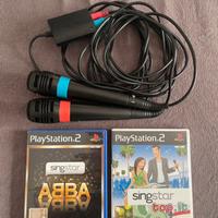 Singstar con microfoni per PS2