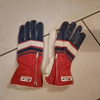 Guanti moto di pelle vintage