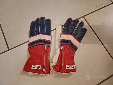 Guanti moto di pelle vintage
