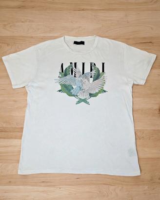 Amiri White Parrots T-shirt Uomo