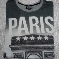 T-shirt Maglia Alcott Paris Caldo Cotone Nuovo 
