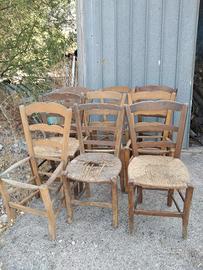 Sedie rustiche 