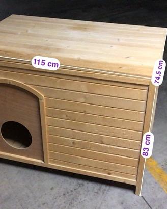 cuccia in legno grande pieghevole