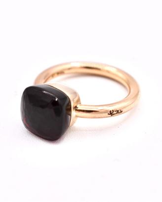 pomellato anello nudo granato oro rosa 18 kt