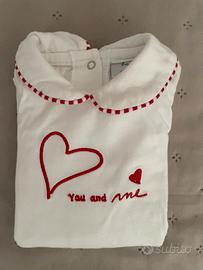 Tutina bianca per neonati 0-3 mesi