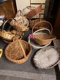 Cesti natalizi in vimini