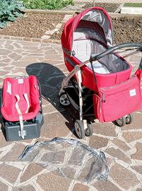 Trio Inglesina rosso - modello oTutto Completo