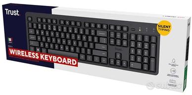 Tastiera Wireless NUOVA Silenziosa TRUST "Ody II"
