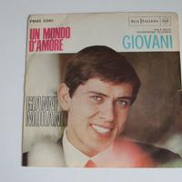 Gianni Morandi - Un Mondo D'Amore Vinyl, 7" 45 RPM
