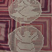 Coppia Centrini Rotondi ad Uncinetto