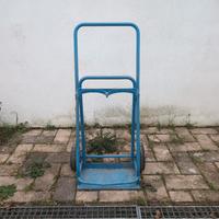 carrello porta bombole ossigeno+acetilene 
