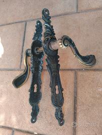 Maniglie ottone stile antico, epoca, vintage, 