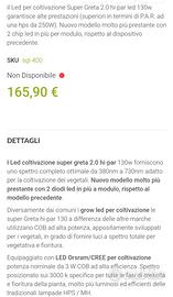 Lampada LED coltivazione