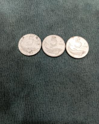 monete da collezione 5 lire