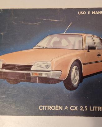 libretto uso e manutenzione Citroen CX 2.5 