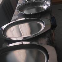 Set di 4 vassoi vintage in acciaio,di varie misure