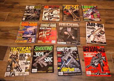 Lotto riviste americane armi vari titoli ar15