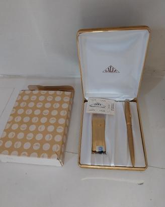 set penna + accendino lalex vintage