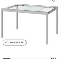 Tavolo di vetro ikea allungabile GLIVARP