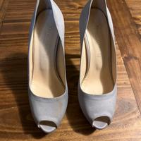 Scarpe con tacco 12 cm grigio