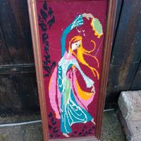 Quadretto vintage  " mezzo punto".