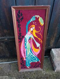 Quadretto vintage  " mezzo punto".