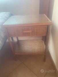 Comodini in rattan