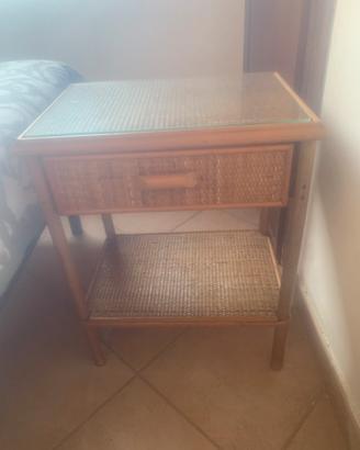 Comodini in rattan