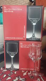 Calici Cristalleria Olandese Ambassador Leerdam - 