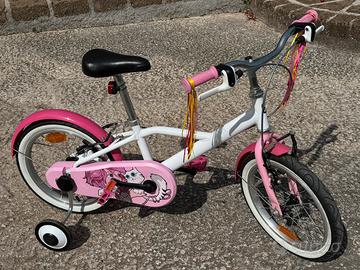 Bici bambina decathlon 16 con rotelle