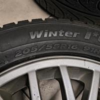 4 CERCHI SKODA ORIGINALI CON GOMME INVERNALI 