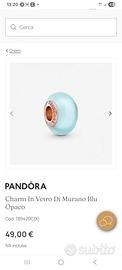 Pandora charm in vetro di murano