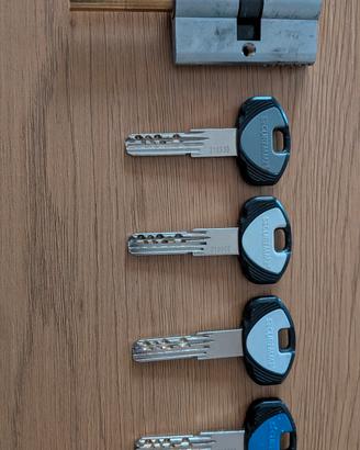 cilindro europeo porta blindata con pomolo