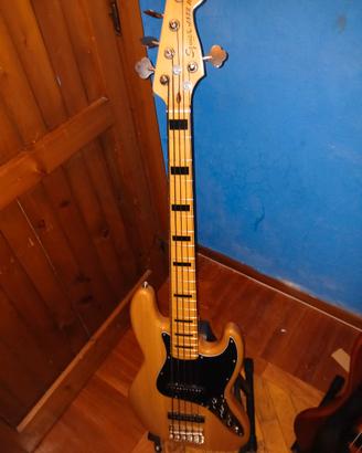 Squier by Fender jazz bass 70's vibe 5 corde