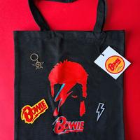 Set David Bowie - Tote Bag + 2 Patch + Portachiavi