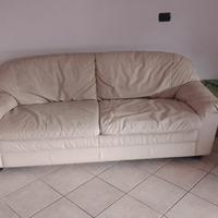 Divano letto in pelle