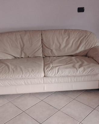 Divano letto in pelle