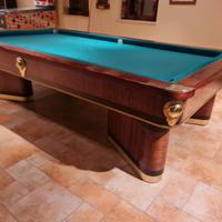 BILIARDO D'EPOCA CON BUCHE RUTIGLIANI -
