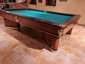 BILIARDO D'EPOCA CON BUCHE RUTIGLIANI -