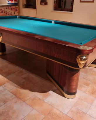 BILIARDO D'EPOCA CON BUCHE RUTIGLIANI -
