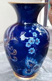 Vaso ceramica blu cobalto