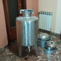 botte per olio acciaio inox 
