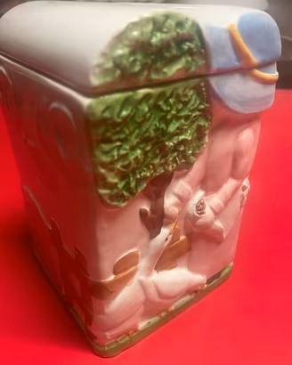  Barattolo porta biscotti Naïf con decorazione