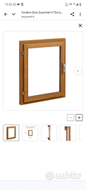 Finestra infisso in legno nuova 75x60