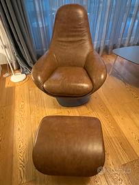 Poltrona comfort in pelle