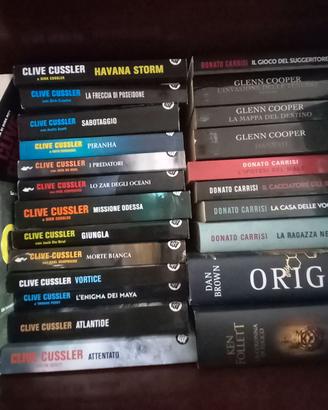 Libri  di  avventura, thriller , narrativa  e vari
