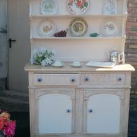 credenza, piattaia in stile shabby chic 
